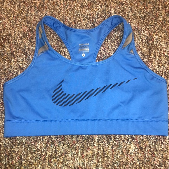 nike women's pro classic swoosh compression sports bra